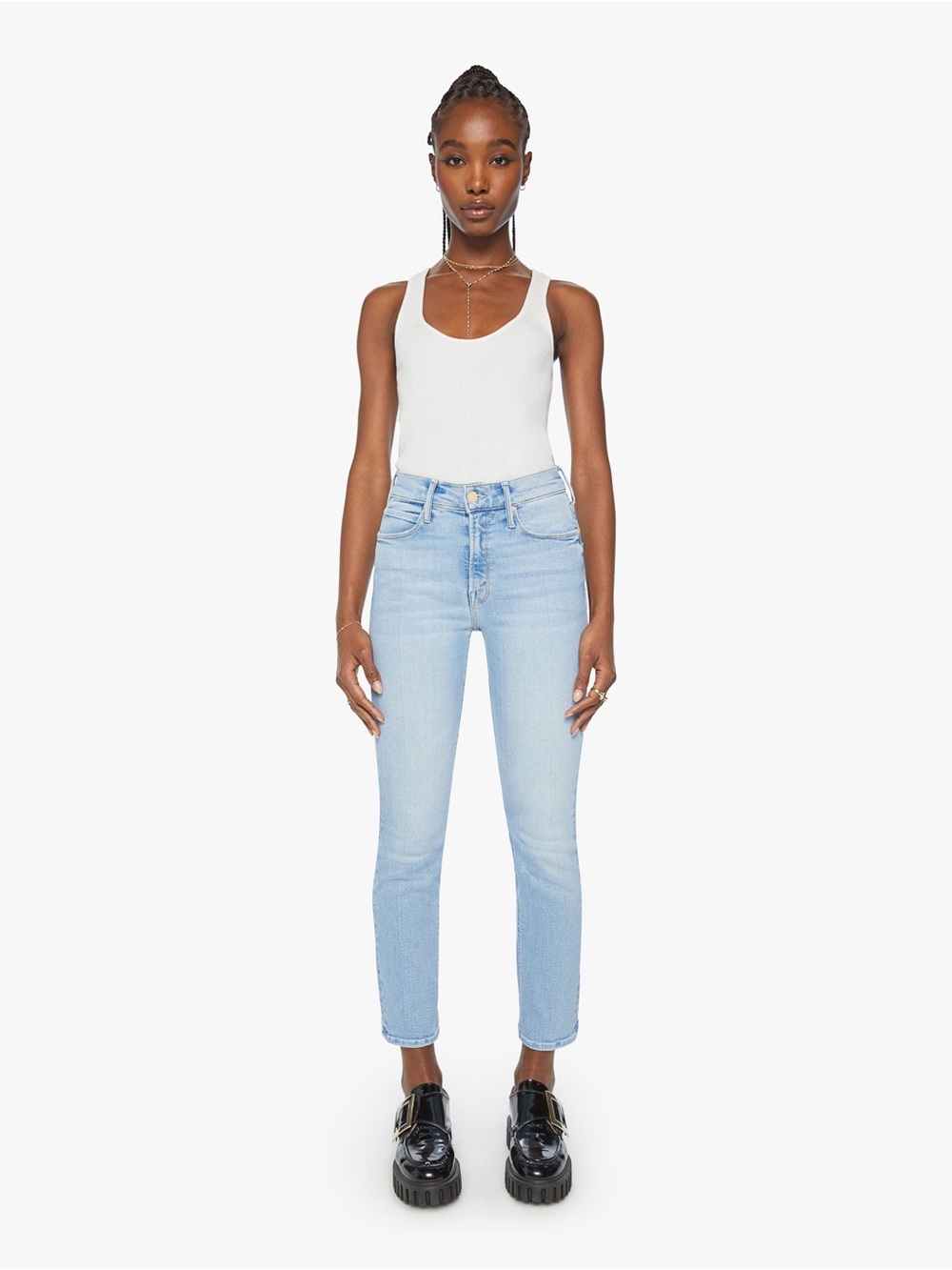 The Mid Rise Dazzler Ankle Limited Edition MOTHER Denim